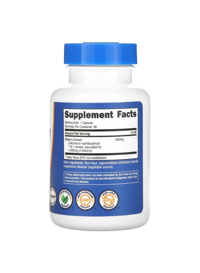 Nutricost, Bilberry, 1,200 mg, 90 Capsules - Image 2